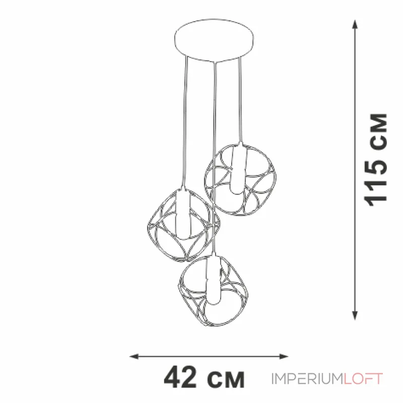 Подвесная люстра VitaLuce V4970/3S