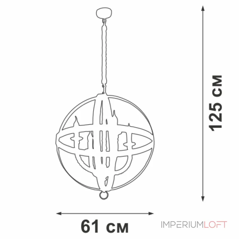 Подвесная люстра VitaLuce V4374-8/4 Подвесная люстра VitaLuce V4374-8/4