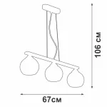 Подвесная люстра VitaLuce V4425-1/3S