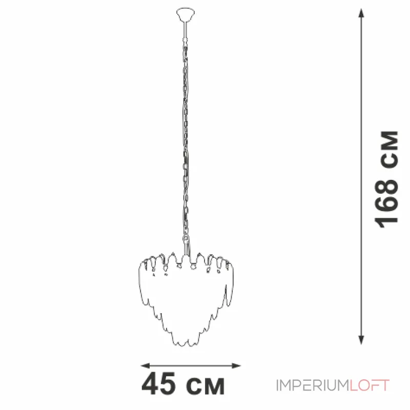 Подвесная люстра VitaLuce V5349-8/6+1 Подвесная люстра VitaLuce V5349-8/6+1