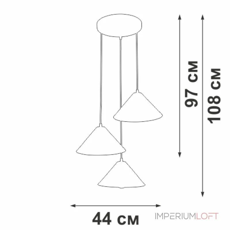 Подвесной светильник VitaLuce V3093-0/3S Подвесной светильник VitaLuce V3093-0/3S