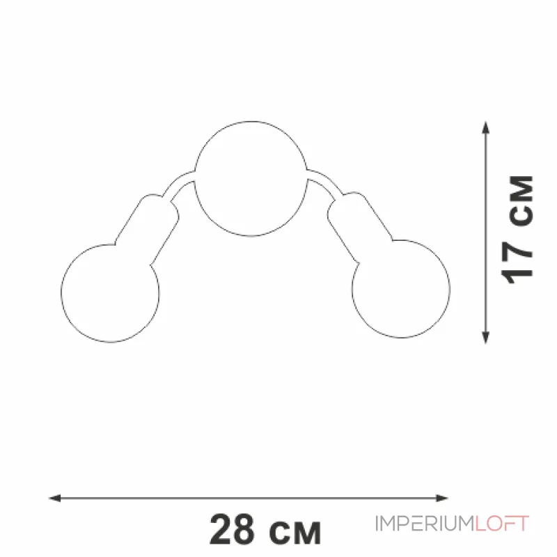 Настенный светильник VitaLuce V3927-0/2A