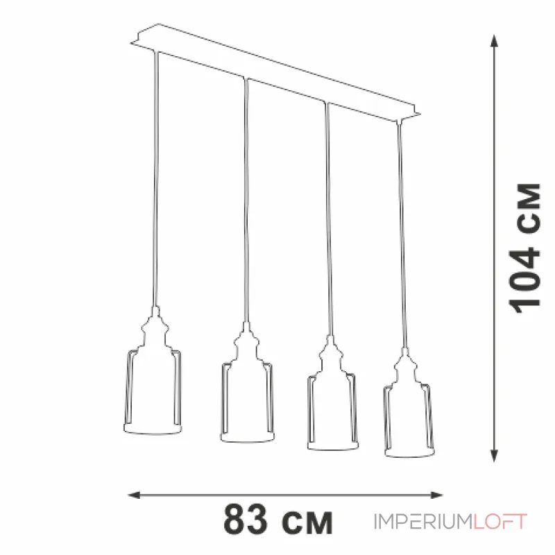 Подвесная люстра VitaLuce V4829-7/4S Подвесная люстра VitaLuce V4829-7/4S