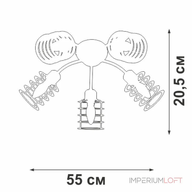 Потолочный светильник VitaLuce V4916-1/5PL