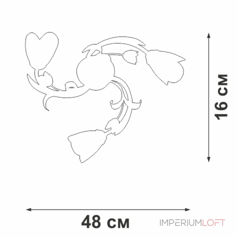 Потолочный светильник VitaLuce V1541/3PL Потолочный светильник VitaLuce V1541/3PL