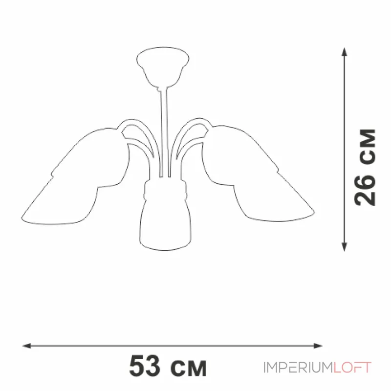 Потолочный светильник VitaLuce V3335-7/5PL Потолочный светильник VitaLuce V3335-7/5PL