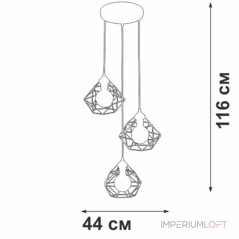 Подвесной светильник VitaLuce V4258-0/3S