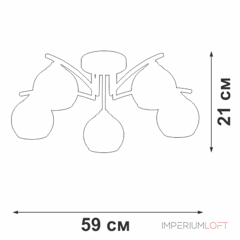 Потолочный светильник VitaLuce V4285-1/5PL Потолочный светильник VitaLuce V4285-1/5PL