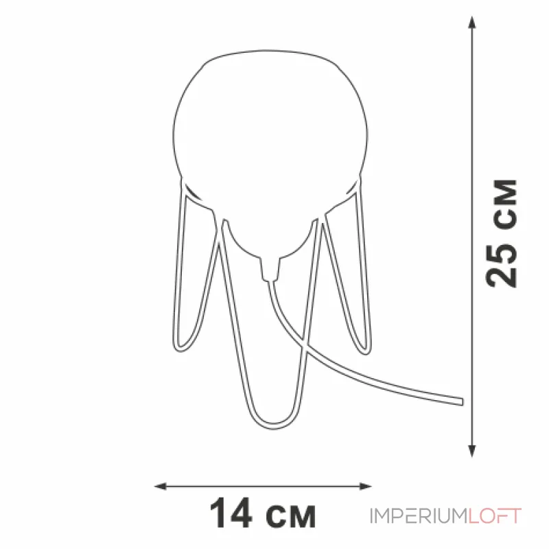 Настольный светильник VitaLuce V4351-1/1L