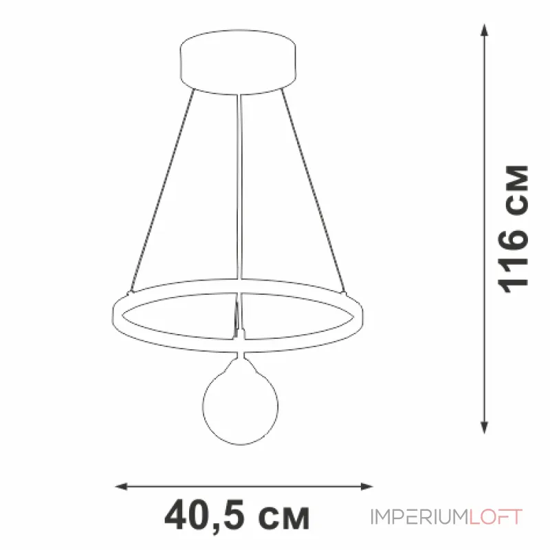 Подвесная люстра VitaLuce V4680-1/2S Подвесная люстра VitaLuce V4680-1/2S