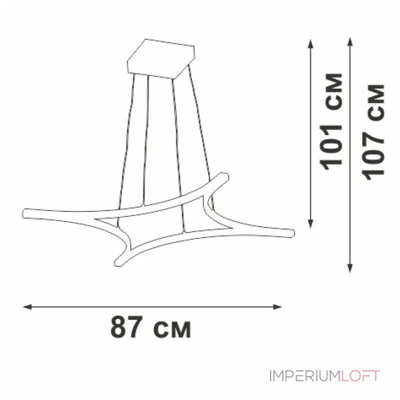 Подвесной светильник VitaLuce V2511DT-0/4S