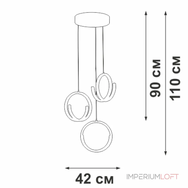 Подвесной светильник VitaLuce V30480-0/3S