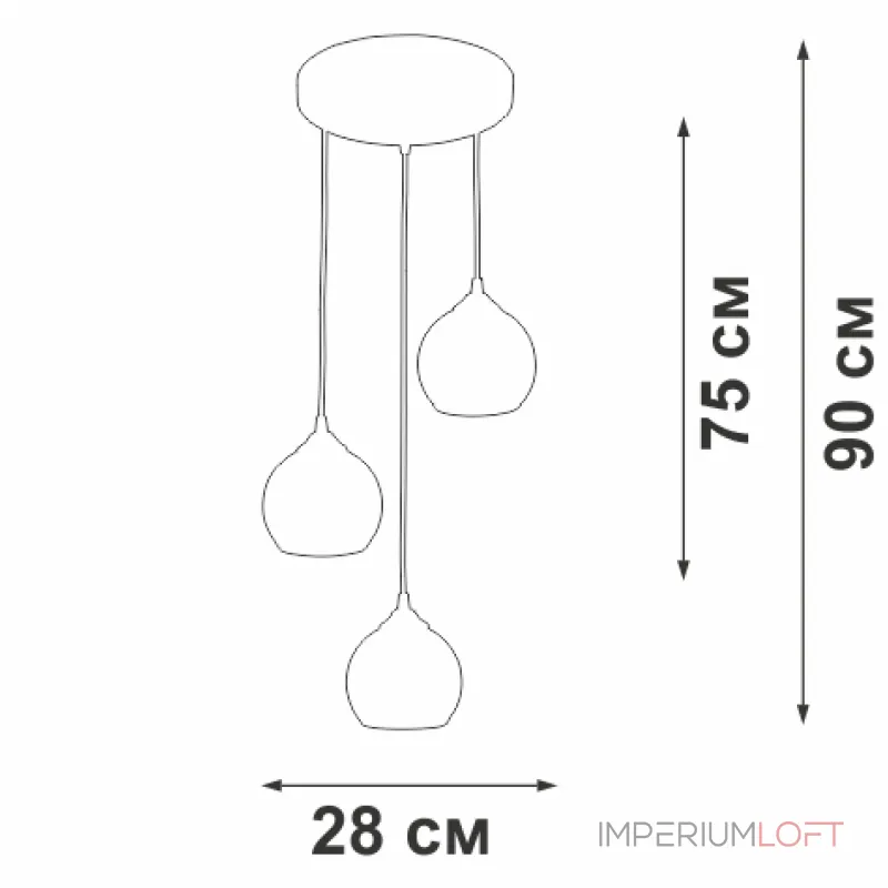 Подвесной светильник VitaLuce V3785-0/3S Подвесной светильник VitaLuce V3785-0/3S