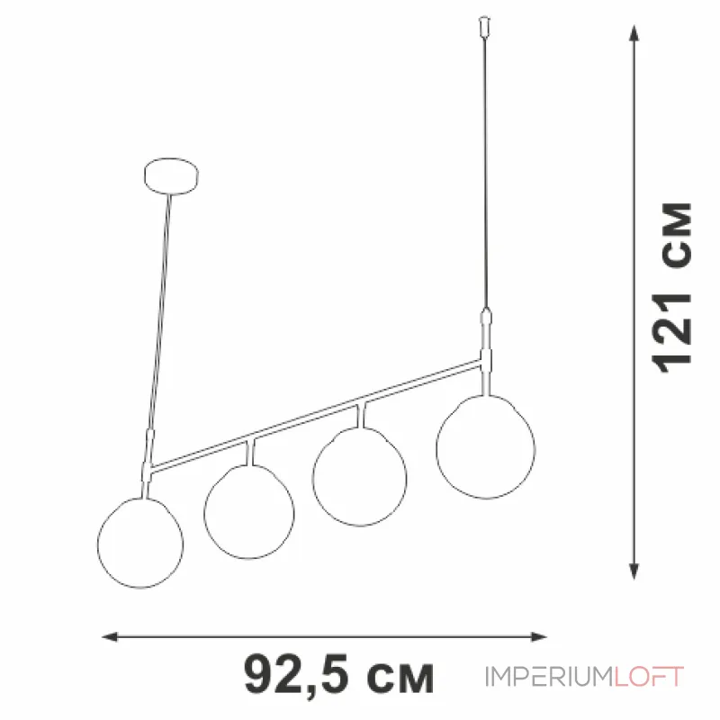 Подвесная люстра VitaLuce V4717-8/4S Подвесная люстра VitaLuce V4717-8/4S