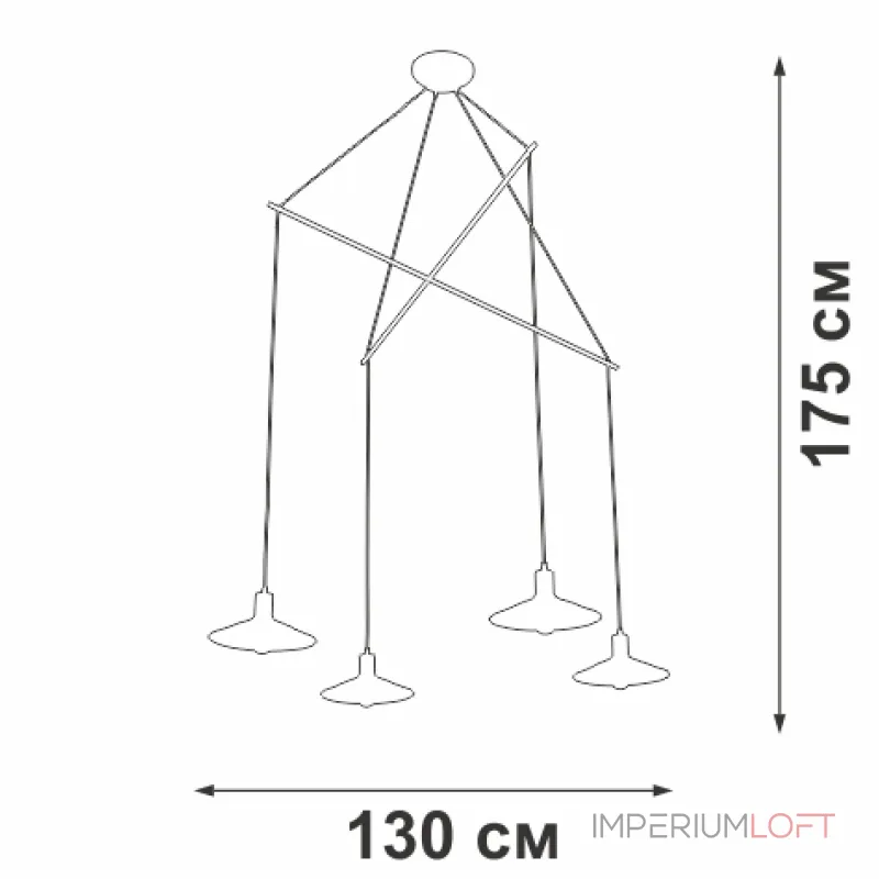 Подвесная люстра VitaLuce V4825-1/4S Подвесная люстра VitaLuce V4825-1/4S