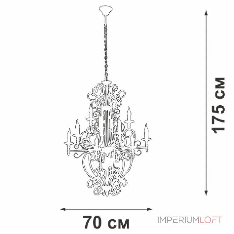 Подвесная люстра VitaLuce V1873-1/9 Подвесная люстра VitaLuce V1873-1/9