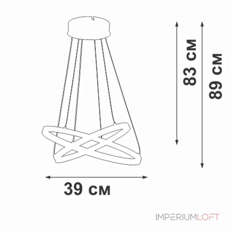 Подвесная люстра VitaLuce V2515DT-1/2S Подвесная люстра VitaLuce V2515DT-1/2S
