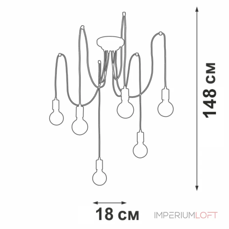 Подвесная люстра VitaLuce V4452-0/6PL Подвесная люстра VitaLuce V4452-0/6PL