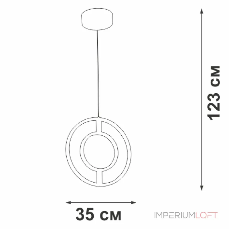 Подвесной светильник VitaLuce V4672-1/1S