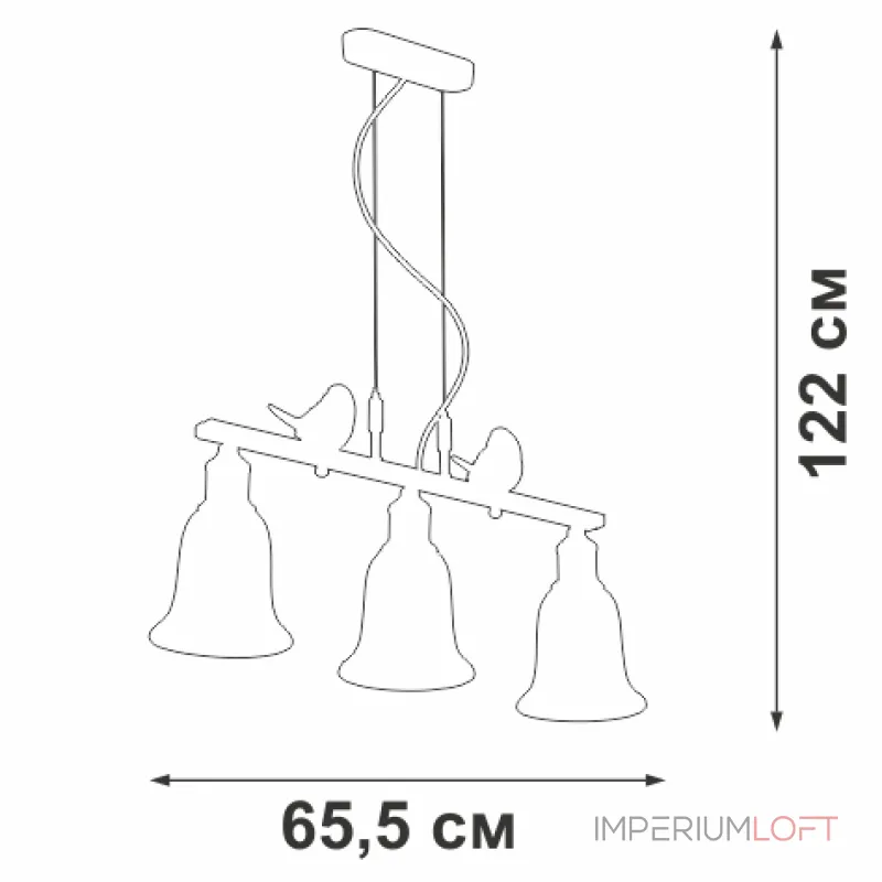 Подвесная люстра VitaLuce V2958-0/3S Подвесная люстра VitaLuce V2958-0/3S