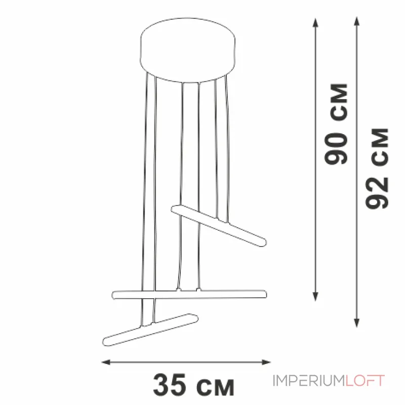 Подвесной светильник VitaLuce V3046-1/3S Подвесной светильник VitaLuce V3046-1/3S