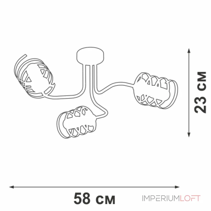 Потолочный светильник VitaLuce V4552-1/3PL