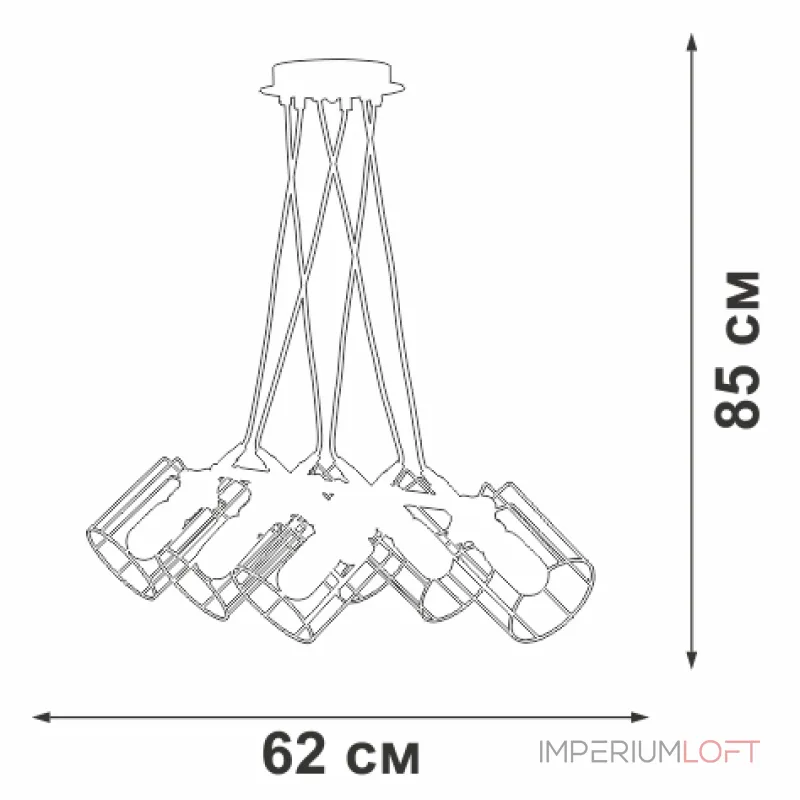 Подвесная люстра VitaLuce V4564-1/6S
