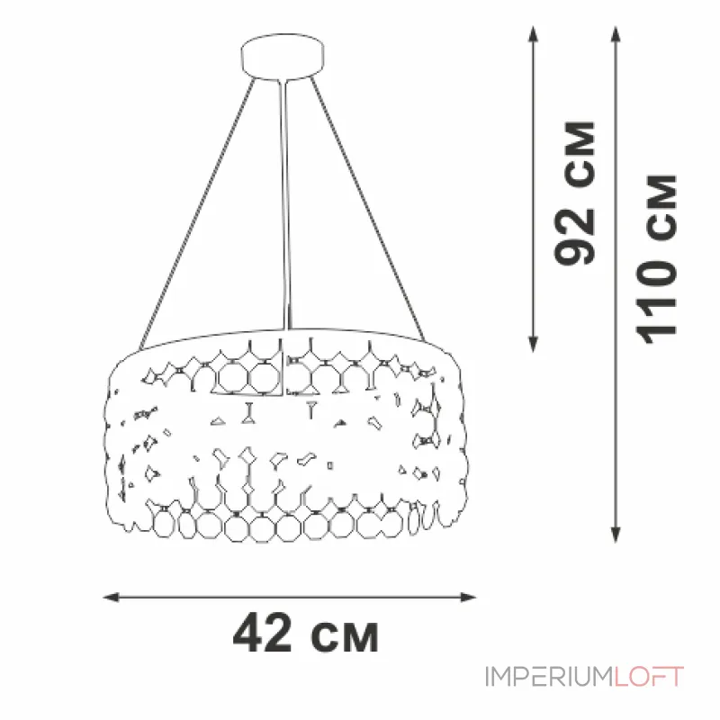 Подвесная люстра VitaLuce V5329-8/3S Подвесная люстра VitaLuce V5329-8/3S