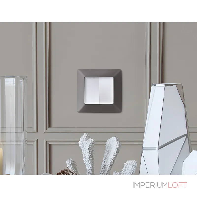 Рамка ALFA Line (Антрацит серый) 3-ая AF110653 от ImperiumLoft