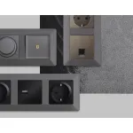 Рамка ALFA Line (Антрацит серый) 3-ая AF110653 от ImperiumLoft