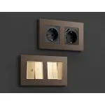 Рамка ALFA Qubi (Темная бронза матовый) 1-ая AF250631 от ImperiumLoft