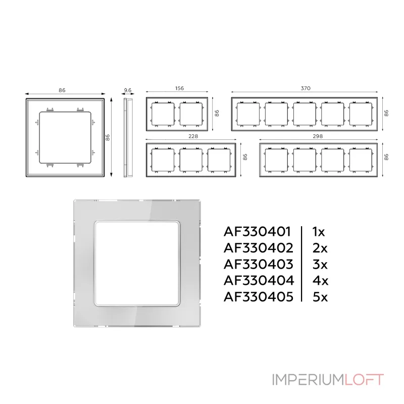 Рамка 4-ая Ambrella Volt ALFA AF330404 Рамка 4-ая Ambrella Volt ALFA AF330404