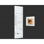 Рамка ALFA Platos (Белый Стекло закаленное натуральное) 1-ая AF380101 от ImperiumLoft