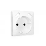 Лицевая панель для электрической розетки с заземлением со шторками 2USB A+A Ambrella Volt ALFA AP1090