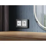 Лицевая панель для розетки 2USB тип A+C Ambrella Volt ALFA AP1310