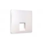 Лицевая панель для компьютерной/телефонной розетки RJ-45/RJ-11 Ambrella Volt ALFA AP2120
