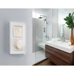 Лицевая панель ALFA (Бежевый глянец) для светорегулятора универсального QUANT AP3055 от ImperiumLoft