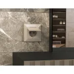 Лицевая панель для электрической розетки с/з со шторками и крышкой IP44 Ambrella Volt ALFA AP3680