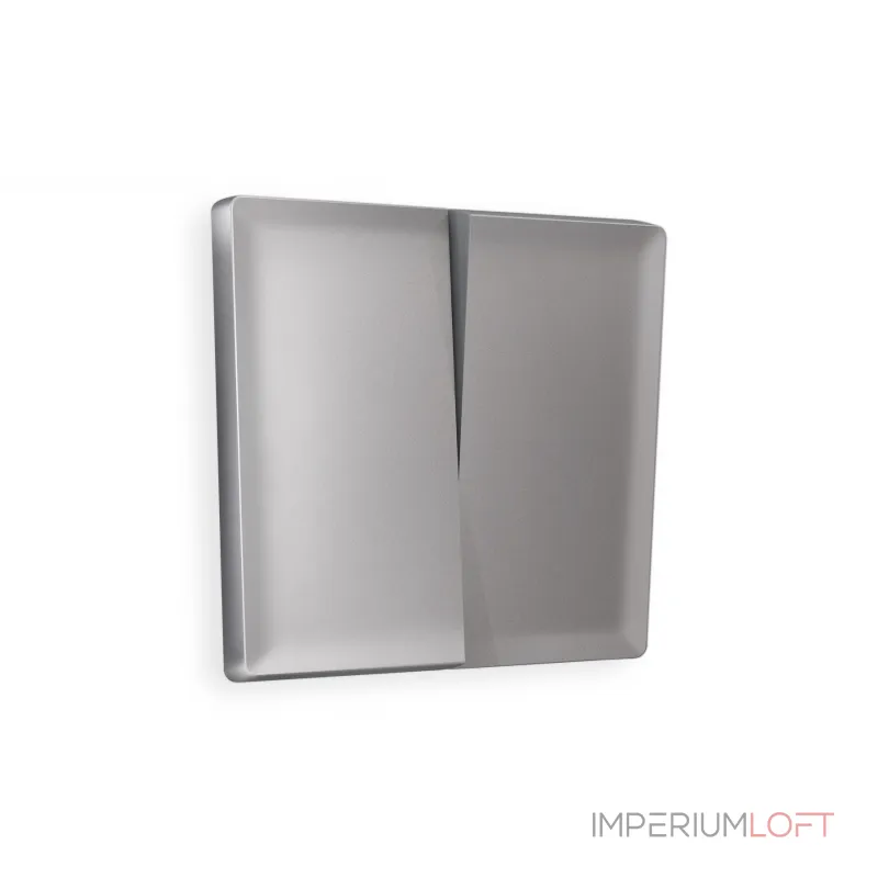 Лицевая панель ALFA (Сталь матовый) для 2-клавишных выключателей QUANT AP5030 от ImperiumLoft Лицевая панель ALFA (Сталь матовый) для 2-клавишных выключателей QUANT AP5030 от ImperiumLoft