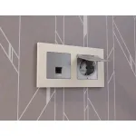 Лицевая панель для электрической розетки с заземлением со шторками и крышкой IP44 Ambrella Volt ALFA AP5080