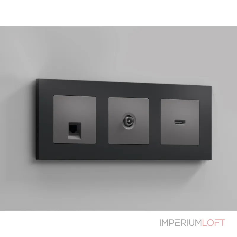 Лицевая панель для HDMI розетки Ambrella Volt ALFA AP6640 Лицевая панель для HDMI розетки Ambrella Volt ALFA AP6640