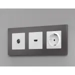 Комплект механизма TV розетки оконечной 50-870 MHz 1dB Ambrella Volt MA MA113010