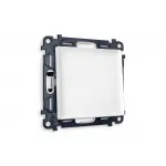 Комплект механизма 1-клавишного проходного выключателя ALFA MA121020 Белый матовый QUANT от ImperiumLoft