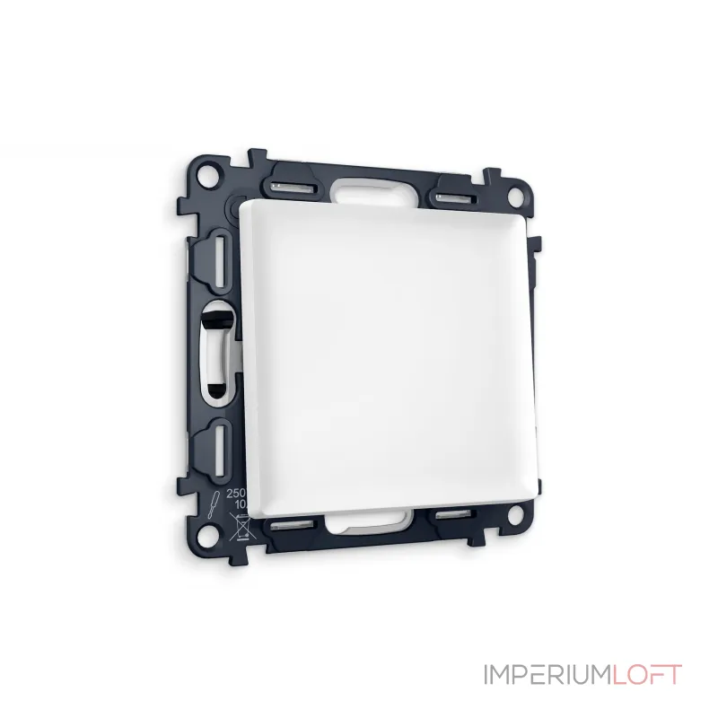 Комплект механизма 1-клавишного проходного выключателя ALFA MA121020 Белый матовый QUANT от ImperiumLoft Комплект механизма 1-клавишного проходного выключателя ALFA MA121020 Белый матовый QUANT от ImperiumLoft