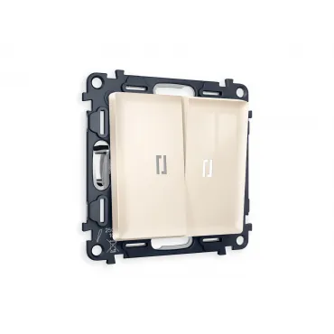 Комплект механизма 2-клавишного выключателя с подсветкой 5600K Volt QUANT MA304015