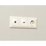 Комплект механизма TV розетки оконечной 50-870 MHz 1dB Ambrella Volt MA MA333010