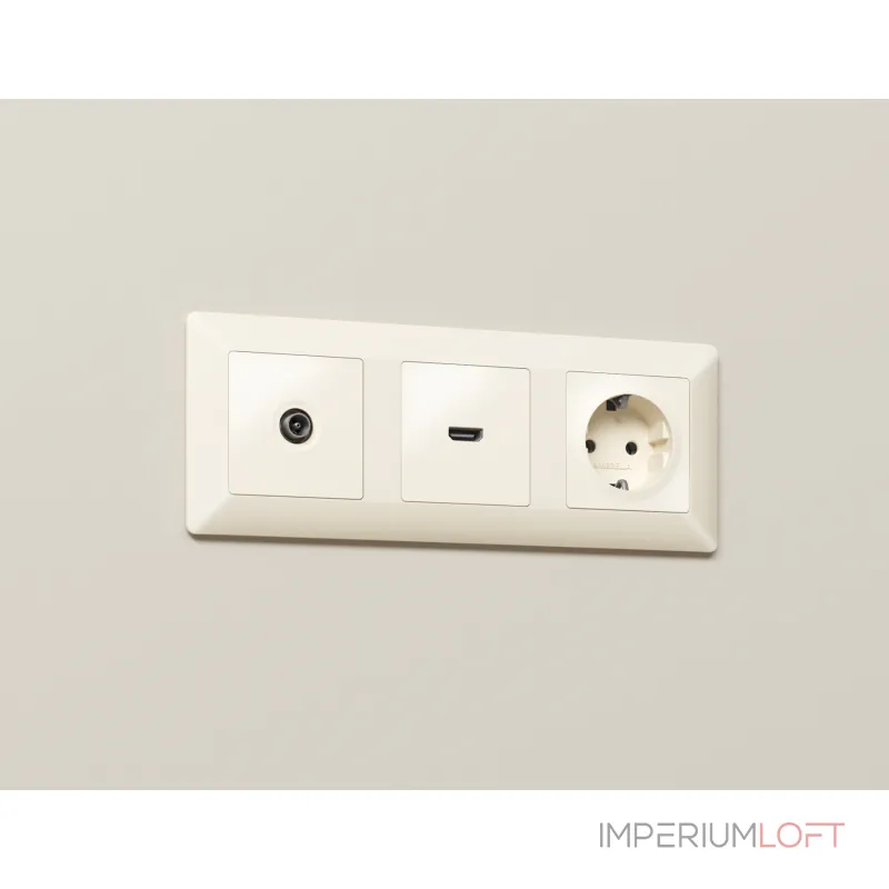 Комплект механизма TV розетки оконечной 50-870 MHz 1dB Ambrella Volt MA MA333010 Комплект механизма TV розетки оконечной 50-870 MHz 1dB Ambrella Volt MA MA333010