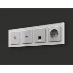 Комплект механизма TV розетки оконечной 50-870 MHz 1dB Ambrella Volt MA MA413010