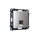 Комплект механизма компьютерной розетки RJ-45(8P8C) CAT6 с защитной шторкой Ambrella Volt MA MA512010