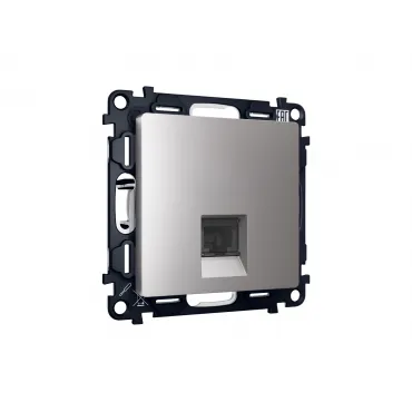 Комплект механизма компьютерной розетки RJ-45(8P8C) CAT6 с защитной шторкой Ambrella Volt MA MA512010